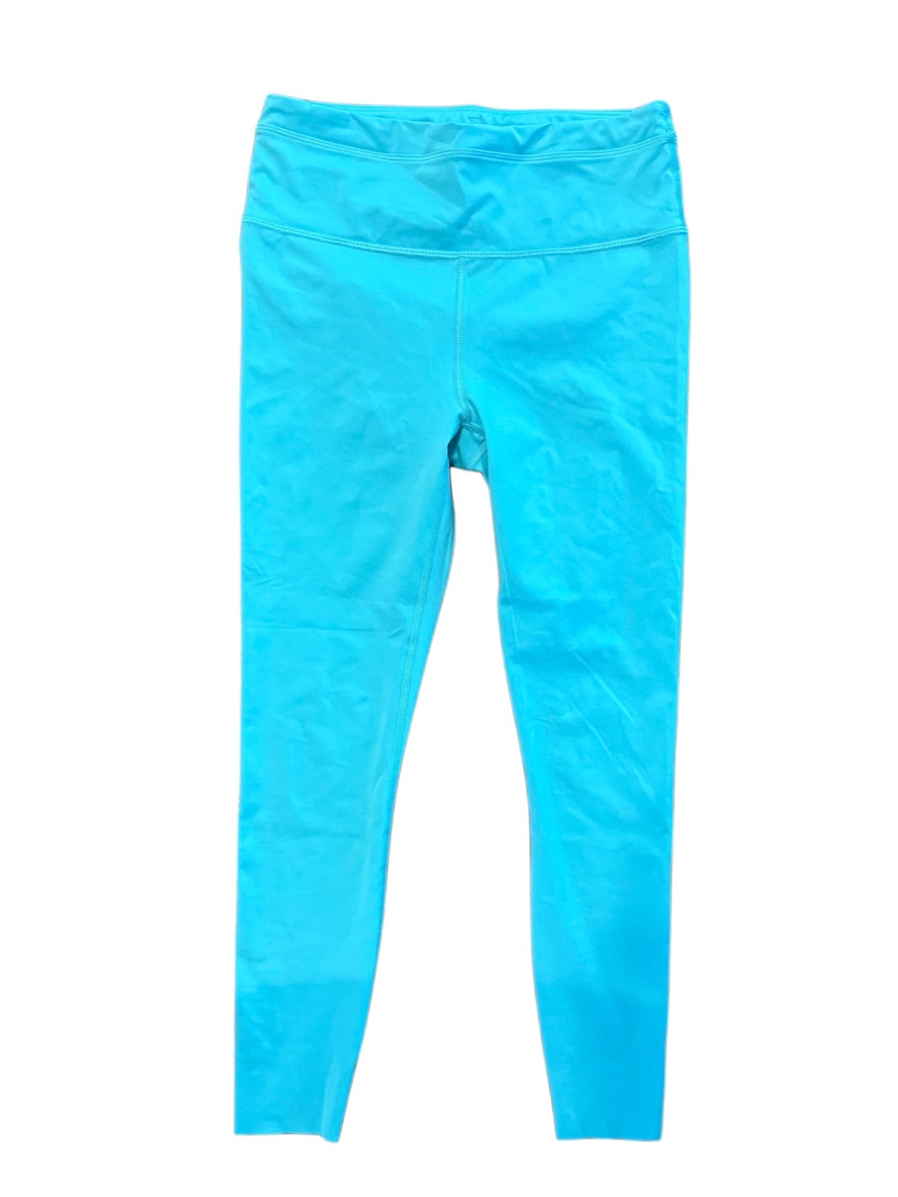 Athleta Accelerate 7/8 Turquoise Leggings